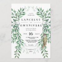 Bois Pic vert invitation rustique