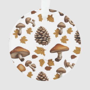 Bois Pinecone & Ornement acrylique en plumes