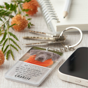 Bois rustique léger   Mémorial photo pour animaux