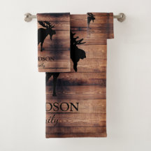 Bois rustique Nom de famille Moose
