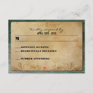 Bois rustique vintage RSVP de turquoise de