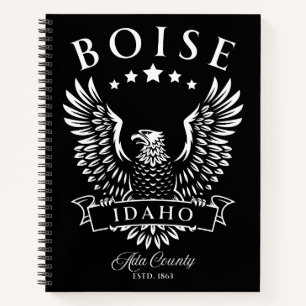 Boise Ada County Idaho Vintage Adler Notizbuch