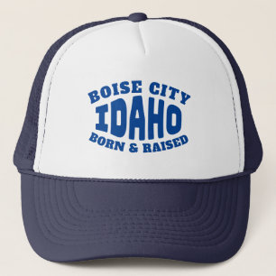 Boise City Idaho Geboren und aufgewachsen Truckerkappe
