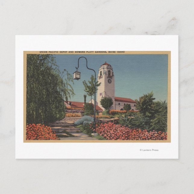 Boise, ID - View of Gewerkschaft Pacific Postkarte (Vorderseite)