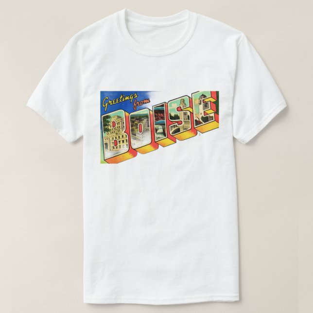 Boise Idaho Fade-out T Shirt (Design vorne)