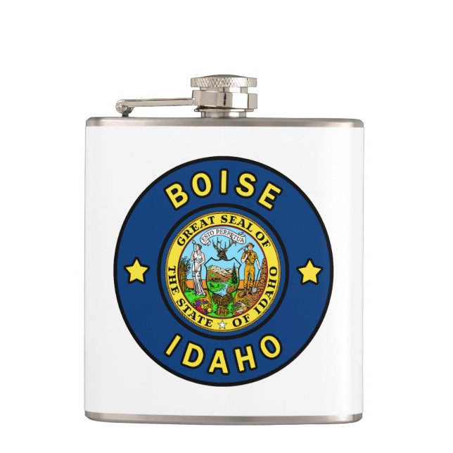 Boise Idaho Flachmann (Vorderseite)