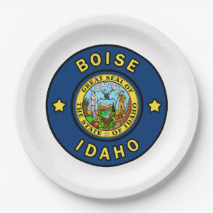 Boise Idaho Pappteller
