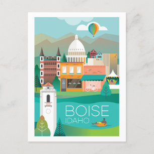 Boise, Idaho Postcard Postkarte