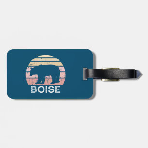 Boise Idaho Retro Bear Gepäckanhänger