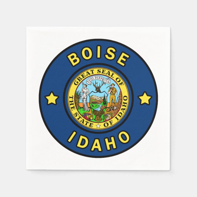 Boise Idaho Serviette (Vorderseite)