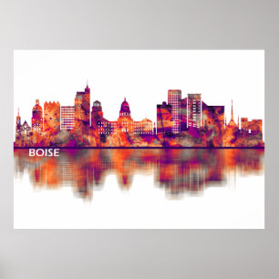 Boise Idaho Skyline Poster