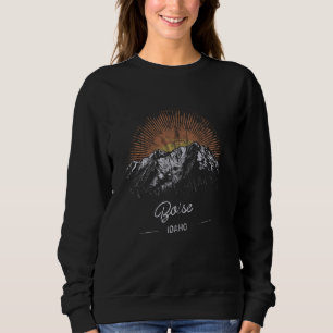 Boise Mountains Idaho Wandern Vintag Sweatshirt