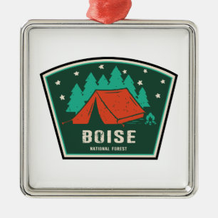Boise National Forest Camping Ornament Aus Metall
