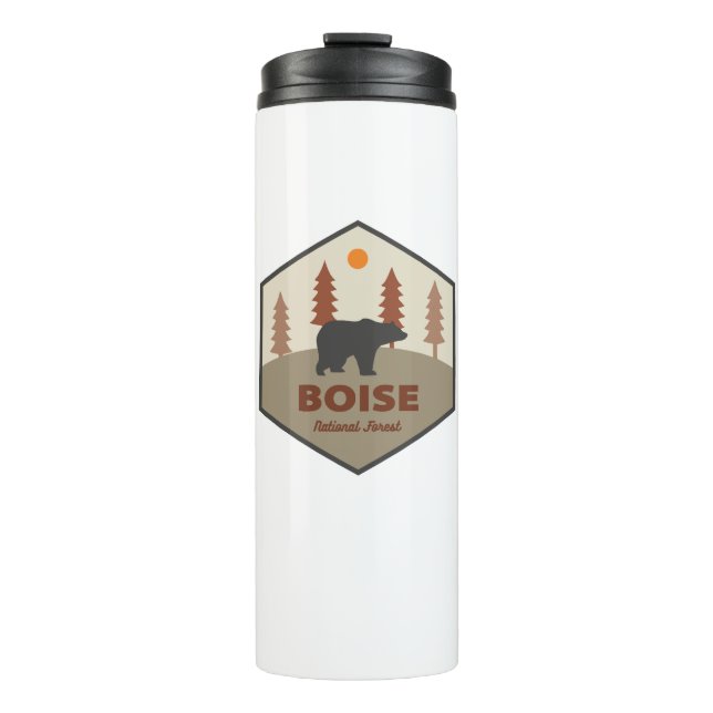 Boise National Forest Idaho Bear Thermosbecher (Vorderseite)
