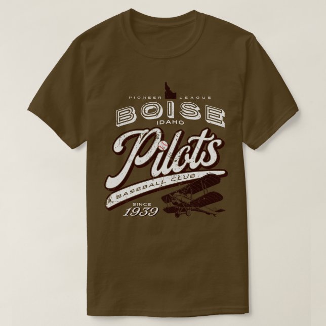 Boise Pilots Baseball T-Shirt (Design vorne)