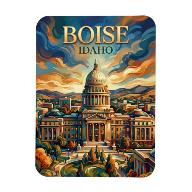 Boise USA Magnet (Vertikal)