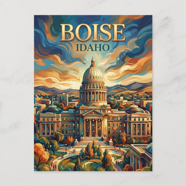 Boise USA Postkarte (Vorderseite)