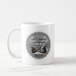 Boiserie personnalisée Scie Lame Planer Café Mug