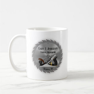 Boiserie personnalisée Scie Lame Planer Café Mug