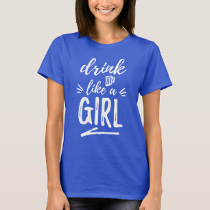 Boisson (bière) comme un T-shirt de fille