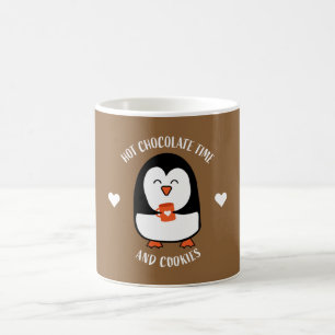 Boisson de pingouin au chocolat chaud Mug à café à