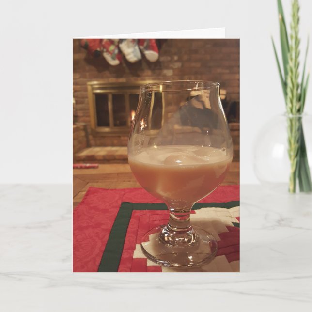 “Boisson des Fêtes” Carte de Noël (Devant)