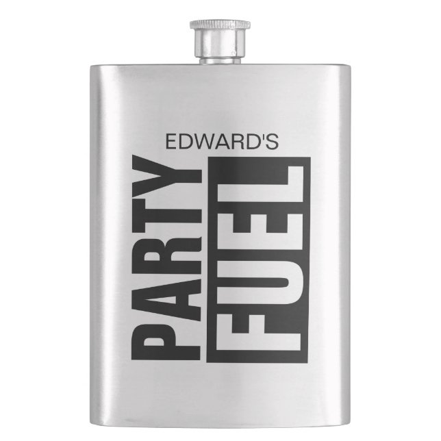 Boisson personnalisée flacon de hanche cadeau avec (devant)