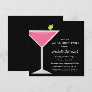 Boisson rose Bachelorette Party Invitation