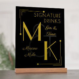 Boissons de signature Art Déco Mariage années 20