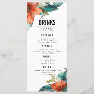 Boissons plates menu Hibiscus Serenade Paradise