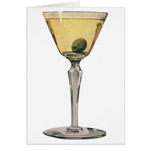 Boissons vintages Boissons, Cocktail Martini Olive