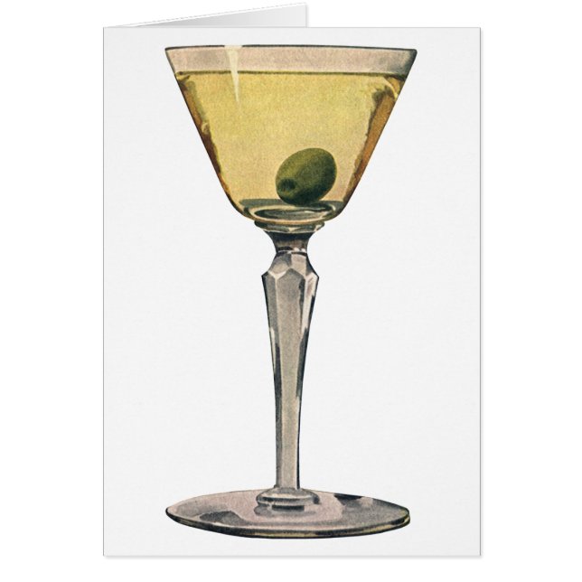 Boissons vintages Boissons, Cocktail Martini Olive (Devant)