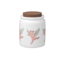 Cochon volant Cookie Jar