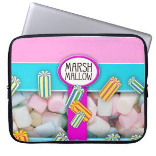 Boîte à bonbons Marshmallow sac ordinateur portabl