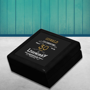 Boîte À Souvenirs 30e anniversaire Légendaire Black Gold Retro