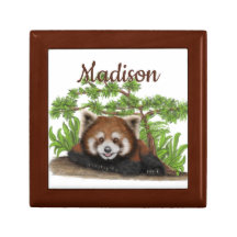 L'adorable Panda rouge personnalisé