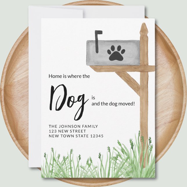 Boîte aux lettres Nous avons déplacé le Faire-part (Créateur téléchargé)