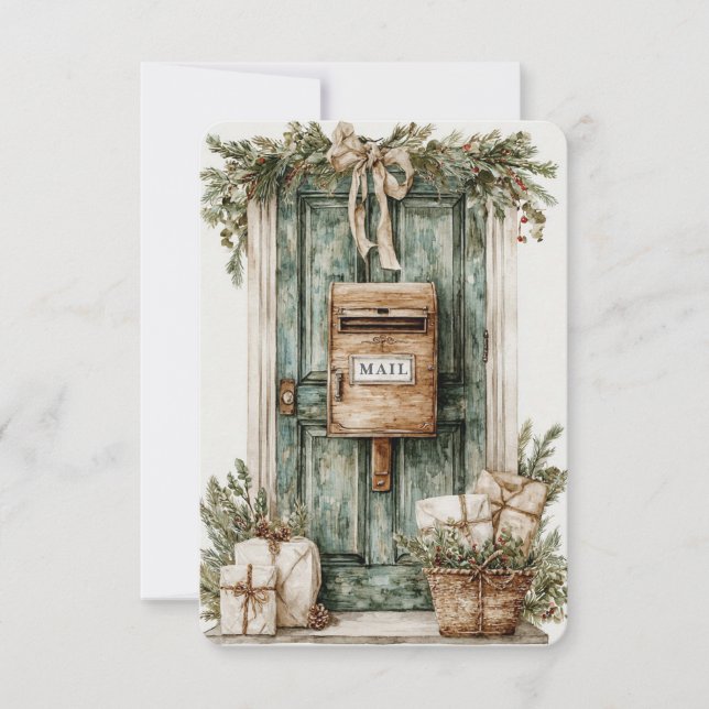 Boite aux lettres Porte avant Carte de remerciemen (Devant)