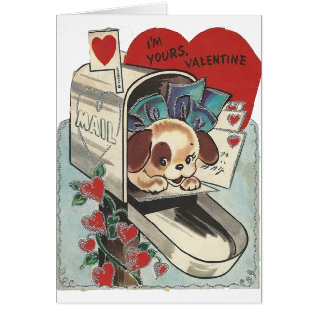 Boîte aux lettres vintage Doggy Valentine (Devant)