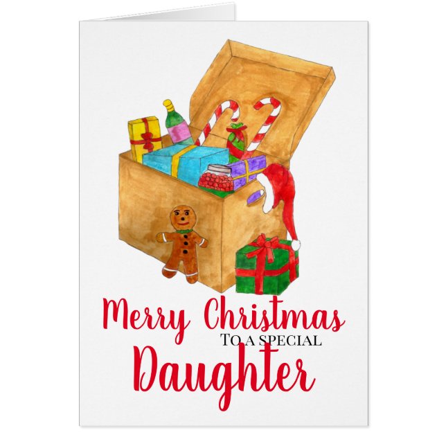 Boîte avec cadeaux de Noël personnalisable (Devant)