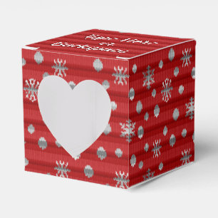 Boite cadeau en laine d'hiver Boîtes de vacances p
