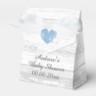 Boite de faveur baby shower du garçon à grains de 