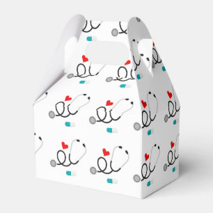Boite de fête pour infirmière motif