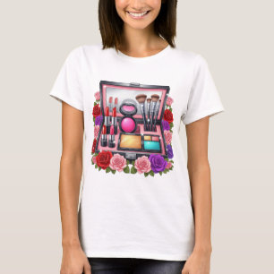 Boîte de maquillage en verre clair - T-shirt de be