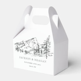 Boite de mariage rustique Mountain Woodland