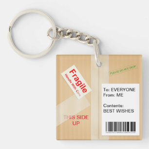 Boîte d'expédition miniature Texte personnalisé Wh