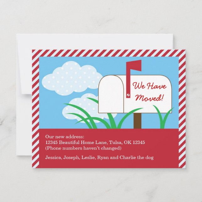 Boîte postale - Carte déplacée (Devant)