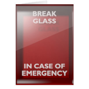 Boîte rouge de coupure en cas d'urgence