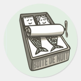Boite Runder Aufkleber