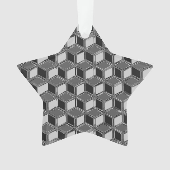 Boîtes Chrome 3-d - gris hématite (devant)